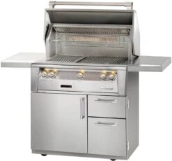 Alfresco ALXE 36" Standard Grill With Deluxe Cart - Natural Gas
