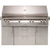 Alfresco ALXE 56" Gas Grill On Cart -Barbecue Supplies Store alfresco alxe 56 gas grill on cart liquid propane refrigerated cart outdoor grills 40052533952789