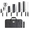 Cangshan Helena Black 9pc BBQ Knife Bag Set -Barbecue Supplies Store cangshan helena black 9pc bbq knife bag set kitchen knives 42210868494613