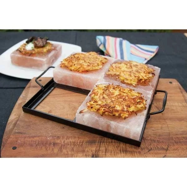 Charcoal Companion Himalayan Salt Plate Holder - Fits Square Set Of 4 4 Charcoal Companion Himalayan Salt Plate Holder - Fits Square Set Of 4 - Image 2