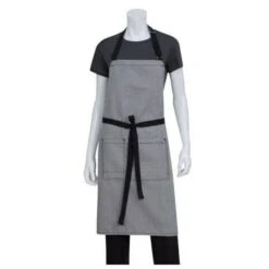Chef Works Portland Bib Apron -Barbecue Supplies Store chef works portland bib apron black stripe aprons 40052598505749
