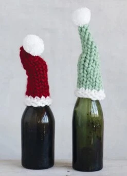Chunky Knit Hat Bottle Topper