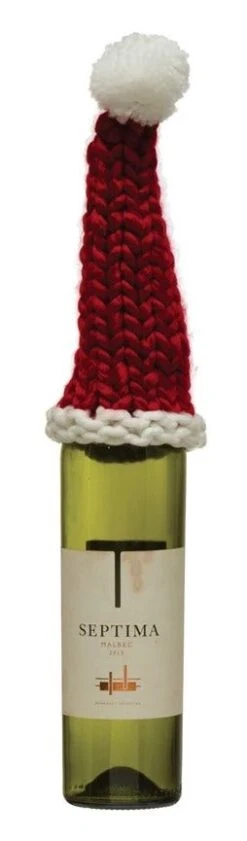 Chunky Knit Hat Bottle Topper -Barbecue Supplies Store chunky knit hat bottle topper red 42084299735317