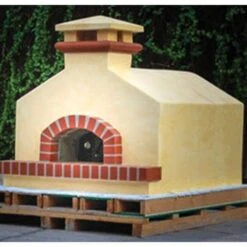 Forno Bravo Toscana Wood Fired Oven, Gabled Enclosure -Barbecue Supplies Store forno bravo toscana wood fired oven gabled enclosure yellow 40 in cooking surface pizza makers ovens 40052619804949