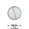 High-Que Stainless Steel High-Heat Firegrate Upgrade For Big Green Egg -Barbecue Supplies Store high que stainless steel high heat firegrate upgrade for big green egg medium egg outdoor grill replacement parts 40052476576021