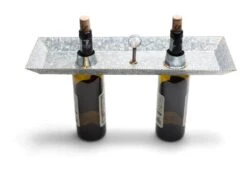 Kalalou Galvanized Double Bottle Serving Topper