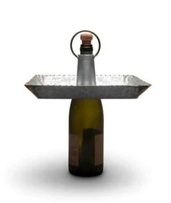 Kalalou Galvanized Square Bottle Serving Topper
