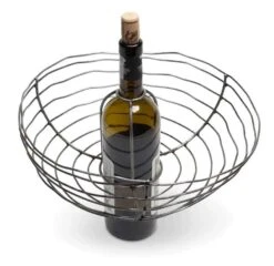 Kalalou Wire Wine Bottle Basket Topper