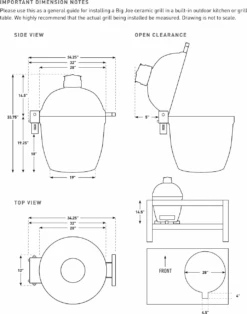 Kamado Joe Big Joe II Ceramic Grill Standalone -Barbecue Supplies Store kamado joe big joe ii ceramic grill standalone outdoor grills 40901480317205