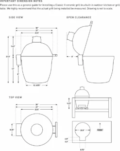 Kamado Joe Classic II Ceramic Grill Standalone -Barbecue Supplies Store kamado joe classic ii ceramic grill standalone outdoor grills 40901080416533