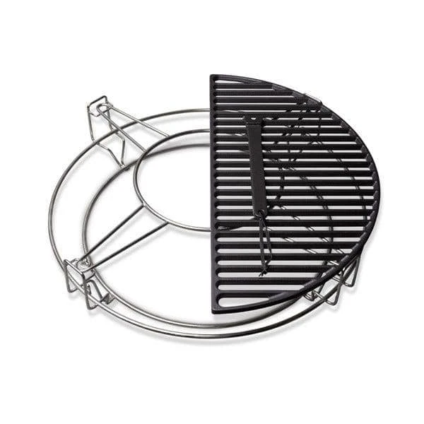 Kamado Joe Half Moon Cast Iron Cooking Grate For Classic Joe 18" Grill 4 Kamado Joe Half Moon Cast Iron Cooking Grate For Classic Joe 18" Grill - Image 2