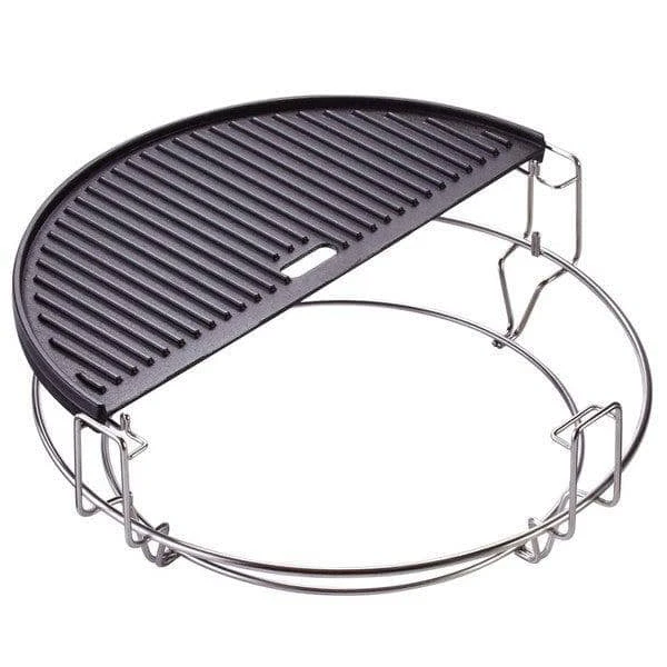 Kamado Joe Half Moon Cast Iron Reversible Griddle For Classic Joe 18" Grill 5 Kamado Joe Half Moon Cast Iron Reversible Griddle For Classic Joe 18" Grill - Image 3