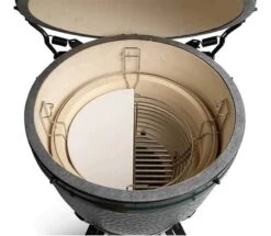 Kamado Joe Half Moon Ceramic Deflector Plates For Big Joe 24" Grill -Barbecue Supplies Store kamado joe half moon ceramic deflector plates for big joe 24 grill outdoor grill accessories 40052886274325