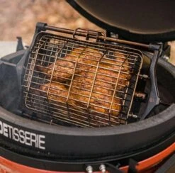 Kamado Joe JoeTisserie Basket Kit -Barbecue Supplies Store kamado joe joetisserie basket kit outdoor grill accessories 40053024555285