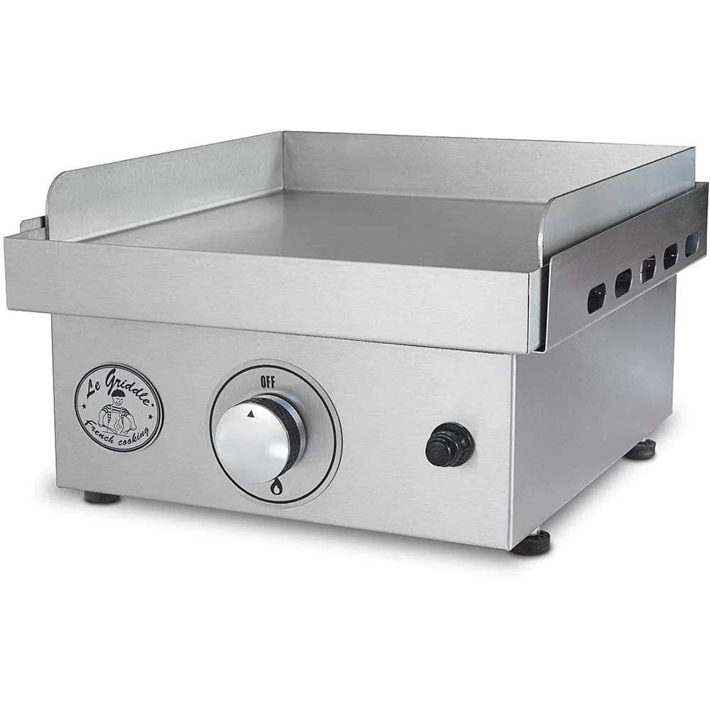Le Griddle GFE40 16" Stainless Steel Teppanyaki Griddle 4 Le Griddle GFE40 16" Stainless Steel Teppanyaki Griddle - Image 2