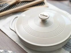 Lodge 3.6-Quart Enameled Cast Iron Covered Casserole -Barbecue Supplies Store lodge 3 6 quart enameled cast iron covered casserole casserole dishes 40052530151701