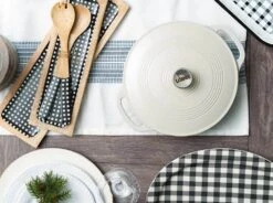 Lodge 3.6-Quart Enameled Cast Iron Covered Casserole -Barbecue Supplies Store lodge 3 6 quart enameled cast iron covered casserole casserole dishes 40052530184469