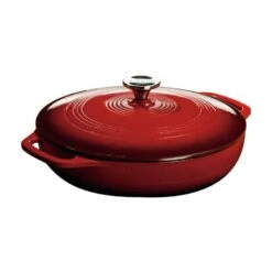 Lodge 3.6-Quart Enameled Cast Iron Covered Casserole