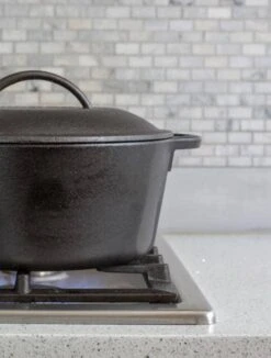Lodge 5-Quart Cast Iron Dutch Oven, L8DOL3 -Barbecue Supplies Store lodge 5 quart cast iron dutch oven l8dol3 dutch ovens 40052887879957