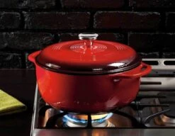 Lodge 6-Quart Enameled Cast Iron Dutch Oven 25 Lodge 6-Quart Enameled Cast Iron Dutch Oven -Barbecue Supplies Store lodge 6 quart enameled dutch oven dutch ovens 40052418412821