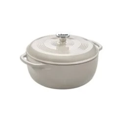 Lodge 6-Quart Enameled Cast Iron Dutch Oven 29 Lodge 6-Quart Enameled Cast Iron Dutch Oven -Barbecue Supplies Store lodge 6 quart enameled dutch oven oyster dutch ovens 42209485324565