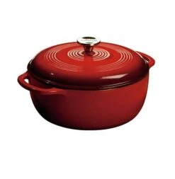 Lodge 6-Quart Enameled Cast Iron Dutch Oven 23 Lodge 6-Quart Enameled Cast Iron Dutch Oven -Barbecue Supplies Store lodge 6 quart enameled dutch oven red dutch ovens 40052418347285