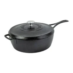 Lodge Blacklock Triple Seasoned 4 Quart Deep Skillet With Lid
