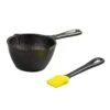Lodge Seasoned Cast Iron Melting Pot & Silicone Brush -Barbecue Supplies Store lodge seasoned cast iron melting pot silicone brush cookware 48656177955093