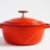 Lodge USA Enamel Dutch Oven, 4.5 Quart -Barbecue Supplies Store lodge usa enamel dutch oven 4 5 quart cherry on top red 46131150946581