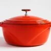 Lodge USA Enamel Dutch Oven, 7.5 Quart 1 Lodge USA Enamel Dutch Oven, 7.5 Quart -Barbecue Supplies Store lodge usa enamel dutch oven 7 5 quart cherry on top red 46130249433365