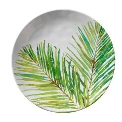Merritt Date Palm Leaf Dinnerwear Collection -Barbecue Supplies Store merritt date palm leaf melamine 11 dinner plate 11 dinner plate 42209287799061