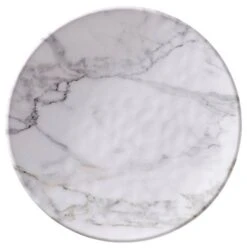 Merritt White Marble Melamine Dinnerware Collection
