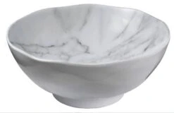 Merritt White Marble Melamine Dinnerware Collection -Barbecue Supplies Store merritt white marble melamine dinnerware collection salad soup bowl dinnerware 41519841149205