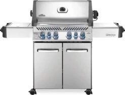 Napoleon Grills Prestige 500 Gas Grill With Infrared Side And Rear Burners, Stainless Steel