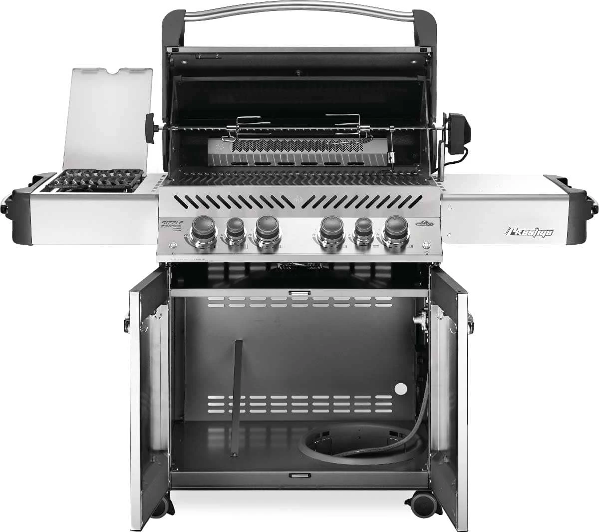 Napoleon Grills Prestige 500 Gas Grill With Infrared Side And Rear Burners, Stainless Steel 8 Napoleon Grills Prestige 500 Gas Grill With Infrared Side And Rear Burners, Stainless Steel - Image 6
