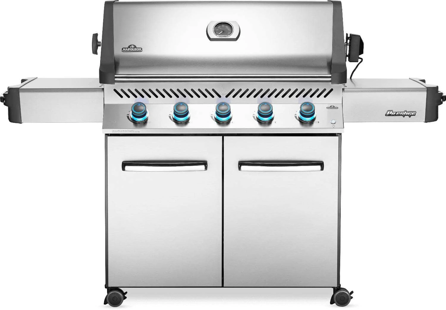Napoleon Grills Prestige 665 Gas Grill On Cart, Stainless Steel 3 Napoleon Grills Prestige 665 Gas Grill On Cart, Stainless Steel