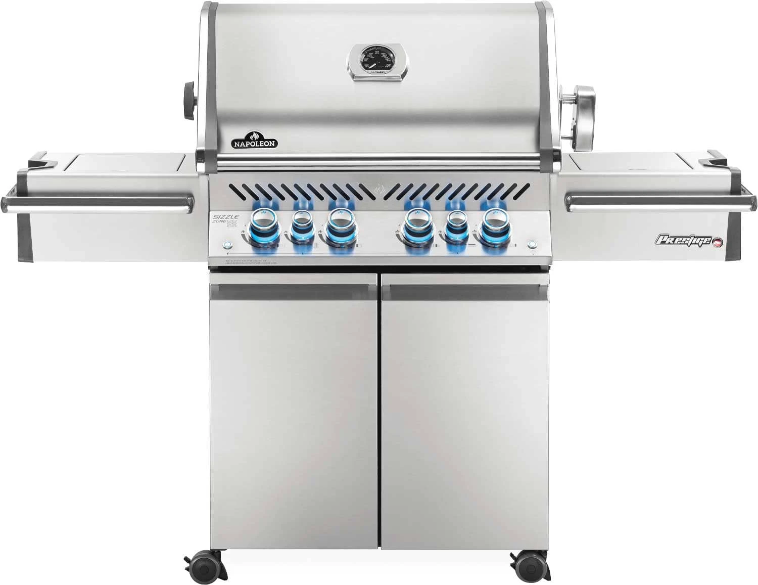 Napoleon Grills Prestige PRO 500 Gas Grill With Infrared Side And Rear Burners, Stainless Steel 3 Napoleon Grills Prestige PRO 500 Gas Grill With Infrared Side And Rear Burners, Stainless Steel