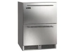 Perlick HC24 24" Undercounter Outdoor Refrigerator Drawers, Stainless Steel