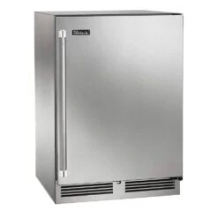 Perlick Signature HP24 24" Undercounter Outdoor Refrigerator With Stainless Steel Solid Door