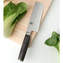 Shun Premier Grey Nakiri 5.5" -Barbecue Supplies Store shun premier grey nakiri 5 5 kitchen knives 40053338276117