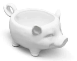 Small White Ceramic Pig Bowl -Barbecue Supplies Store small white ceramic pig bowl decorative bowls 40053214314773