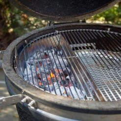 SnS Grills EasySpin Grill Grate For 22" Charcoal Kettle Grills -Barbecue Supplies Store sns grills easyspin grill grate for 22 charcoal kettle grills outdoor grill accessories 40053408891157