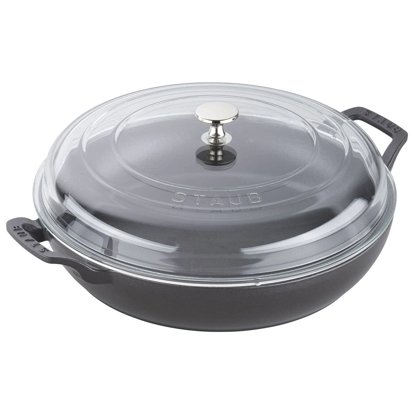Staub 3.5-Quart Braiser With Glass Lid