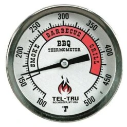 Tel-Tru BQ300 3" RedZone Dial Barbecue Thermometer