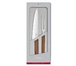 Victorinox 2-Piece Swiss Modern Carving Set - Walnut Handle