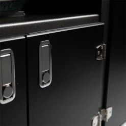 Wellspring Alpha Series Grill Cabinet For Big Green Egg Large, Silver Vein Frame, Black Doors And Black Hardware -Barbecue Supplies Store wellspring alpha series grill cabinet for big green egg large silver vein frame black doors and black hardware outdoor grill carts 40053390082325