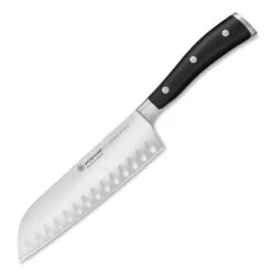 Wusthof Classic IKON 7" Santoku, Granton Edge
