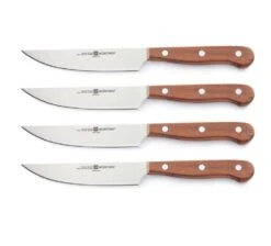 Wusthof Four Piece Plum Steak Knife Set