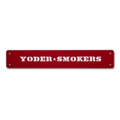 Yoder Smokers Logo Competition Cart Placards -Barbecue Supplies Store yoder smokers logo competition cart placards red 45405658939669