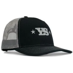 Yoder Smokers Trucker Hat, Black/Charcoal